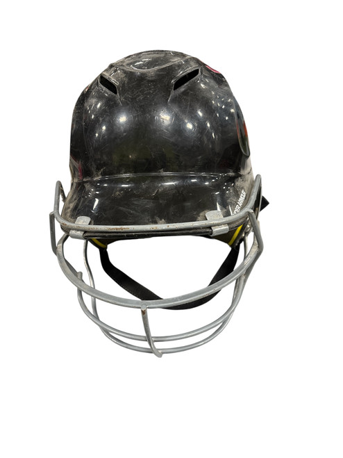 Vist Large View of Product Image Which is Used Under Armour UABH100 Batting Helmet w/Mask Black Fits all
