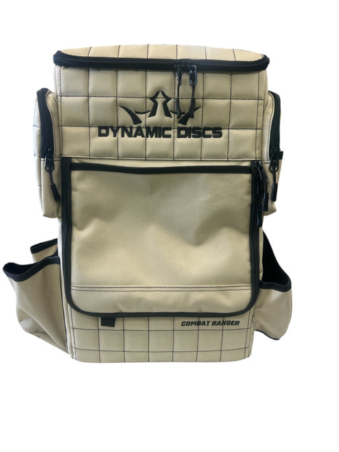 Vist Large View of Product Image Which is Used Dynamic Discs COMBAT RANGER Disc Golf Backpack Tan LG