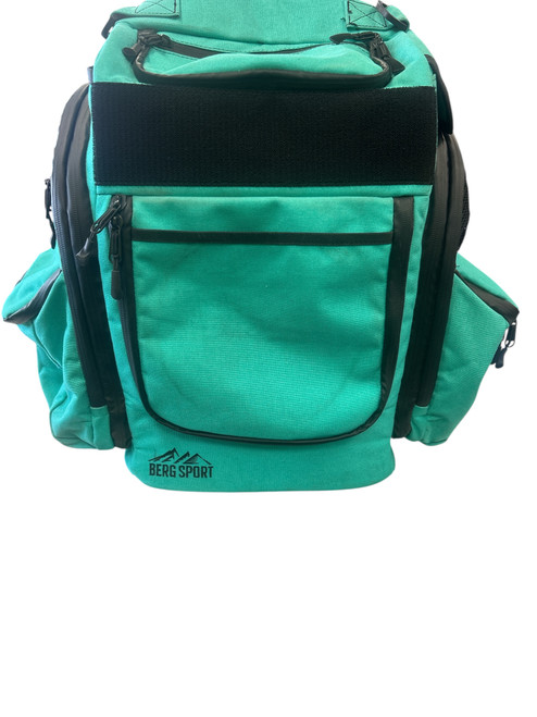 Vist Large View of Product Image Which is Used BERG SPORT V4 ULTIMATE Disc Golf Backpack Teal LG