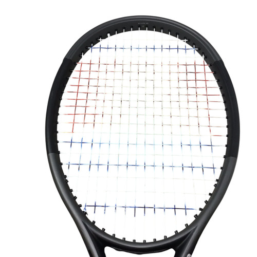 Vist Large View of Product Image Which is Used Wilson H2 100 V1 Adult Tennis Racquet Black 4 1/4"