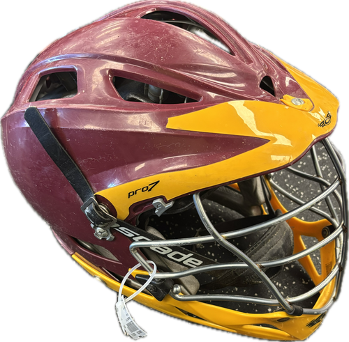 Vist Large View of Product Image Which is Used Cascade CPX Lacrosse Helmet Red M/L