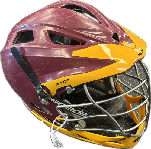 Vist Large View of Product Image Which is Used Cascade CPX Lacrosse Helmet Red M/L