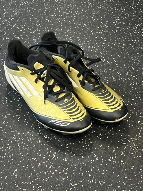 Vist Large View of Product Image Which is Used Adidas Messi F50 Soccer Cleats Brown And Black Senior 9