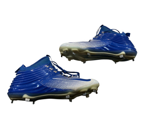 Vist Large View of Product Image Which is Used Nike TROUT FLYWIRE BB/SB Cleats Royal Blue And White Senior 12