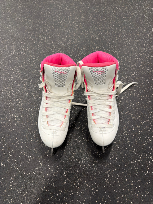 Vist Large View of Product Image Which is Used Riedell SPARKLE Girls Figure Skate White Junior 03