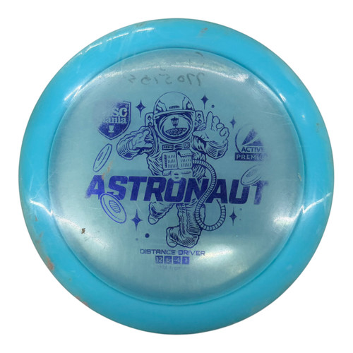 Vist Large View of Product Image Which is Used Discmania ACTIVE PREMIUM ASTRONAUT Disc Golf Driver Royal Blue 174g