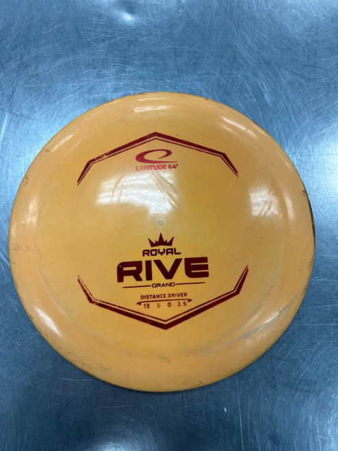 Vist Large View of Product Image Which is Used Latitude 64 GRAND ROYAL RIVE Disc Golf Driver Orange