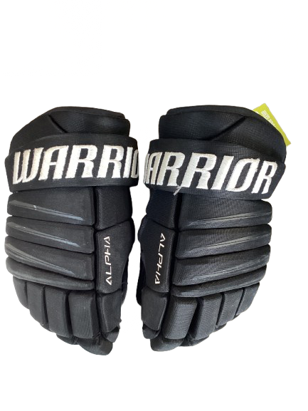 Vist Large View of Product Image Which is Used Warrior ALPHA QX4 Junior Gloves Black 12"