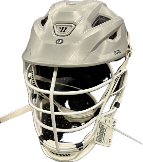 Vist Large View of Product Image Which is Used Warrior BURN Lacrosse Helmet Grey XL