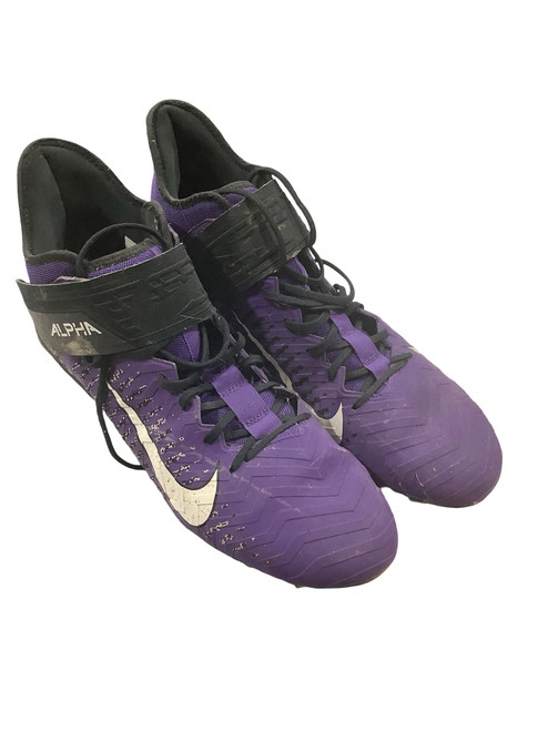 Vist Large View of Product Image Which is Used Nike Adult FB Cleats Purple Senior 12