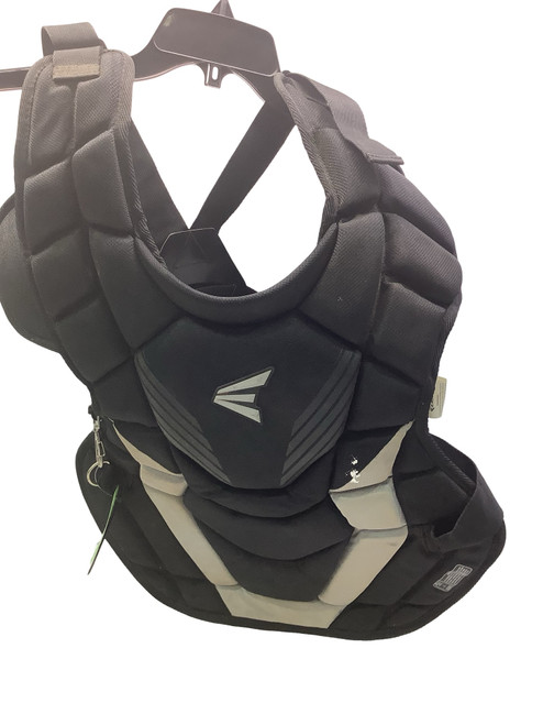 Vist Large View of Product Image Which is Used Easton BLACK AND SILVER Catchers Chest Protector Black Adult