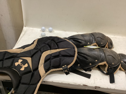 Vist Large View of Product Image Which is Used Under Armour CATCHERS SET Catchers Chest Protector Black Junior