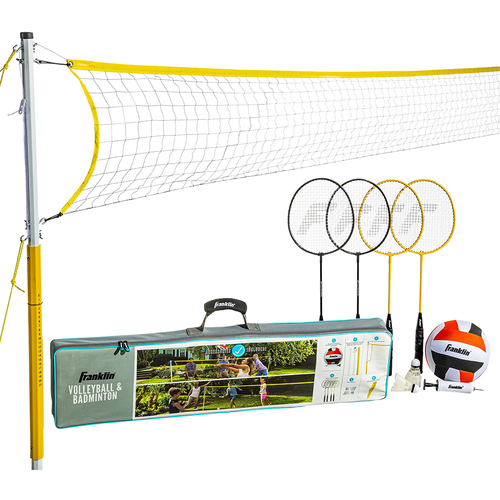 Vist Large View of Product Image Which is New Franklin Family Volleyball and Badminton Set