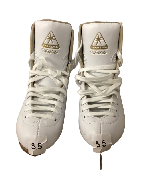 Vist Large View of Product Image Which is Used Jackson ARTISTE Girls Figure Skate White Junior 03.5