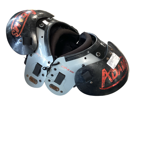 Vist Large View of Product Image Which is Used Adams ASP II FB Shoulder Pads Black MD