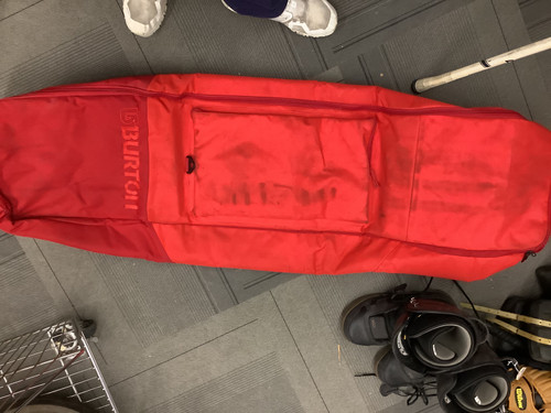 Vist Large View of Product Image Which is Used Burton Wheeled Snowboard Bag Red