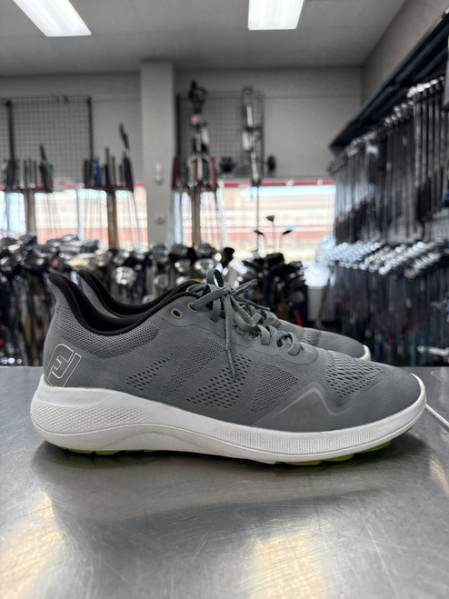Vist Large View of Product Image Which is Used Foot Joy Mens Golf Shoes Grey Senior 9.5