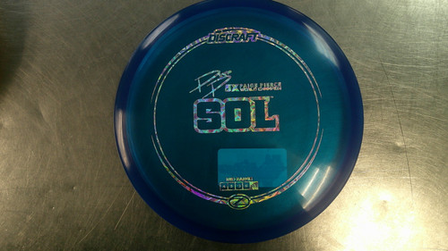 Vist Large View of Product Image Which is Used Discraft Z SERIES SOL PP Disc Golf Putter Navy Blue