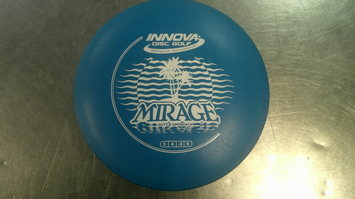 Vist Large View of Product Image Which is Used Innova DX MIRAGE Disc Golf Putter Royal Blue