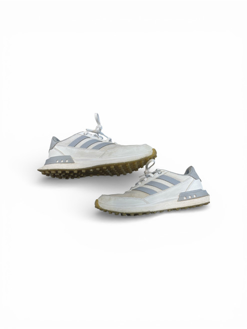 Vist Large View of Product Image Which is Used Adidas Jr Golf Shoes White Junior 05