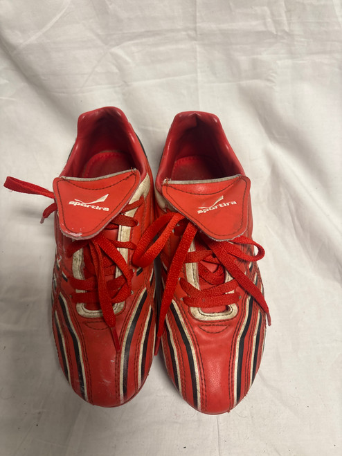 Vist Large View of Product Image Which is Used SPORTIRA Soccer Cleats Red Junior 03.5