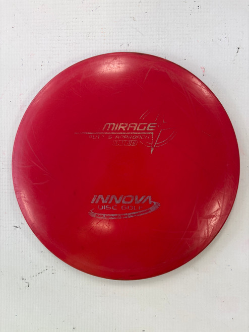 Vist Large View of Product Image Which is Used Innova STAR MIRAGE Disc Golf Putter Red