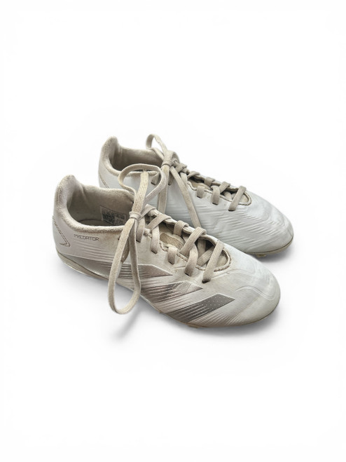 Vist Large View of Product Image Which is Used Adidas Soccer Cleats White Youth 12.5