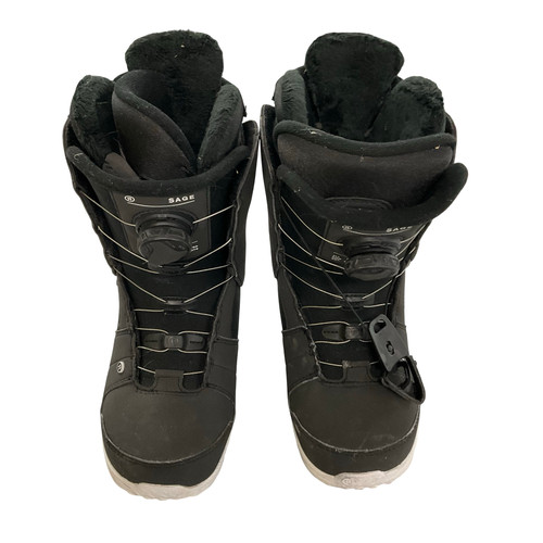Vist Large View of Product Image Which is Used Ride SAGE BOA Womens Snowboard Boots Black Senior 7
