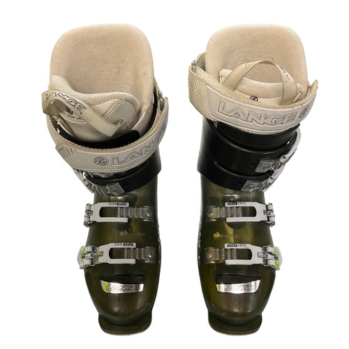 Vist Large View of Product Image Which is Used Lange POWER WARP WEDGE Womens DH Ski Boot Green 245 MP - M06.5 - W07.5