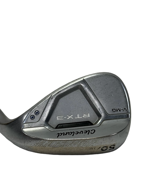 Vist Large View of Product Image Which is Used Cleveland RTX 3 V MG 10deg bounce Golf Wedge Mens RH 50 Degree 35" w/ Dynamic Gold Wedge Flex Shaft