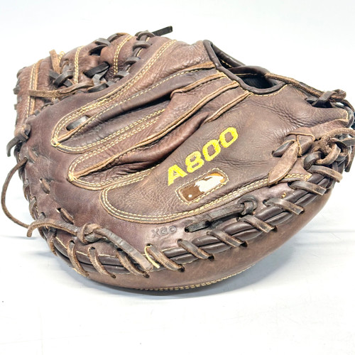 Vist Large View of Product Image Which is Used Wilson A800 BB/SB Catchers RH Throw Brown 34"