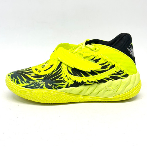 Vist Large View of Product Image Which is Used Puma Basketball Shoes Y Optic Yellow Junior 03