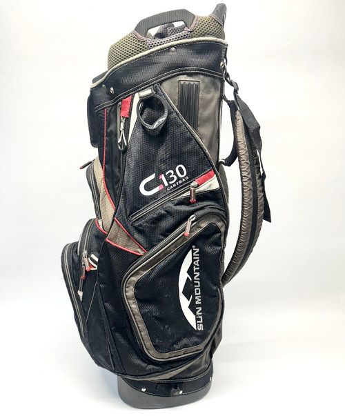 Vist Large View of Product Image Which is Used Sun Mtn C130 Mens Cart Bag Black And Tan