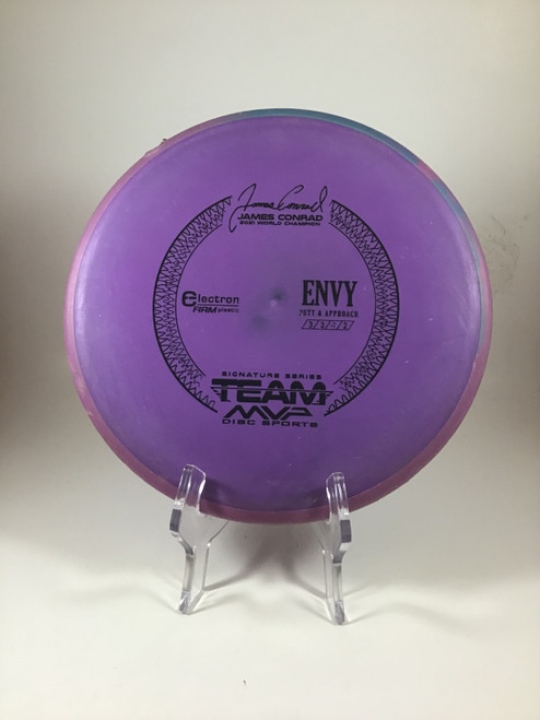 Vist Large View of Product Image Which is Used MVP ELECTRON FIRM ENVY Disc Golf Putter Purple 171g