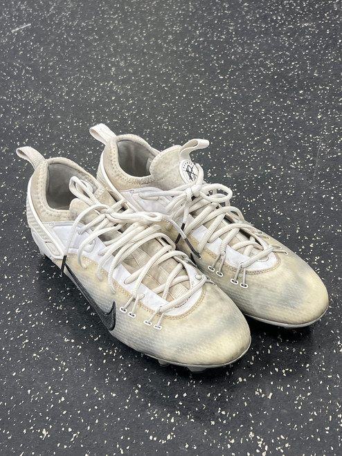 Vist Large View of Product Image Which is Used Nike LAX Cleats Mens White Senior 10