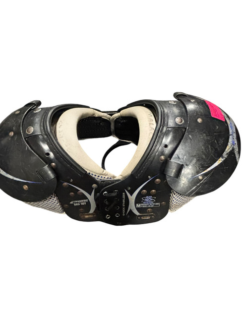 Vist Large View of Product Image Which is Used Champro BADBOY FB Shoulder Pads Black MD