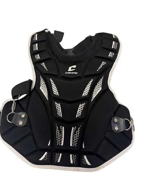 Vist Large View of Product Image Which is Used All-Star CPW14.5PS Softball Catchers Chest Protector Black 14.5"