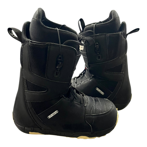 Vist Large View of Product Image Which is Used Burton MOTO Mens Snowboard Boots Black Senior 11.5