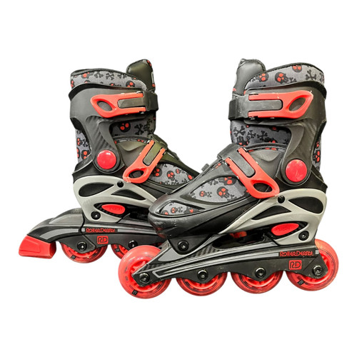 Vist Large View of Product Image Which is Used RollerDerby ADJ 11-1 Child Rec Fitness Skates Black Adjustable