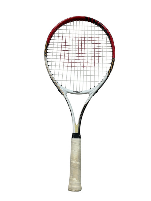 Vist Large View of Product Image Which is Used Wilson ROGER FEDERER 25 Junior Tennis Racquet White 25"