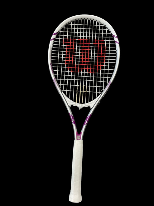 Vist Large View of Product Image Which is Used Wilson ESSENCE Adult Tennis Racquet White 4 1/2"