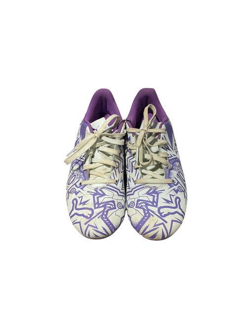 Vist Large View of Product Image Which is Used Puma Soccer Cleats Purple Junior 04.5