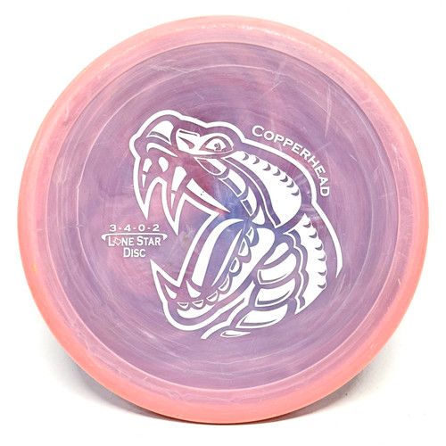 Vist Large View of Product Image Which is Used Lone Star Disc ALPHA COPPERHEAD Disc Golf Putter Pink 172g