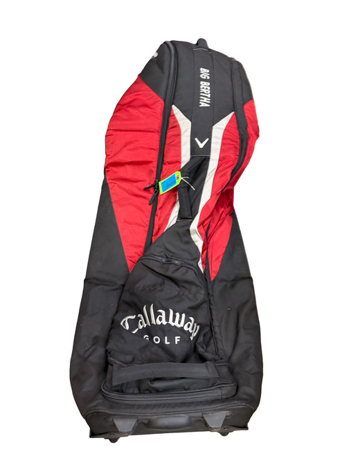 Vist Large View of Product Image Which is Used Callaway BIG BERTHA Soft Wheeled Travel Golf Bag Red