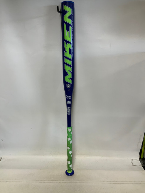 Vist Large View of Product Image Which is Used Miken RECOIL BB/SB Slowpitch Bat 34"