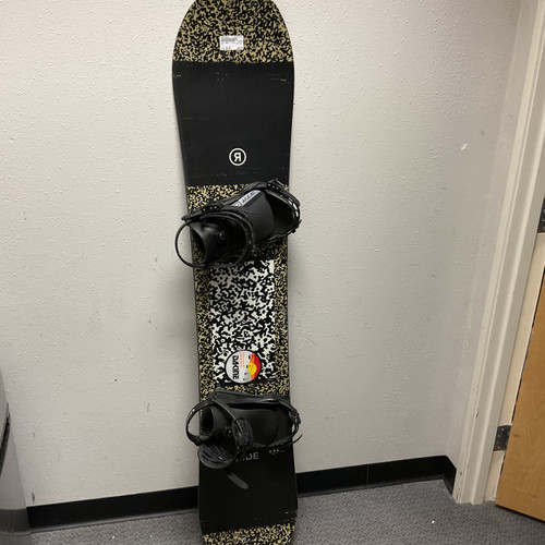Vist Large View of Product Image Which is Used Ride MANIC Mens Board/Bindings Black And Tan 163 cm