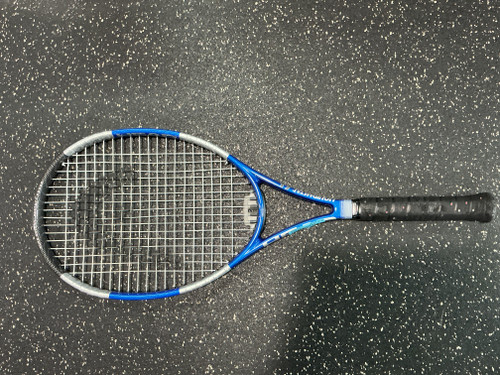 Vist Large View of Product Image Which is Used Head LIQUID METAL 4 Adult Tennis Racquet Navy Blue Unknown