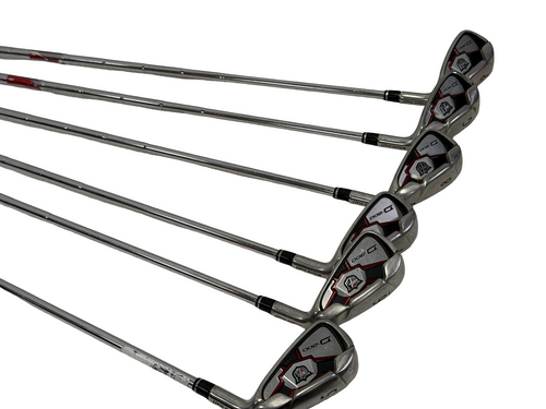 Vist Large View of Product Image Which is Used WILSON STAFF D 200 Mens Golf Iron Set RH 5I-GW (missing 9 iron) w/ Uniflex Shafts +1/2"