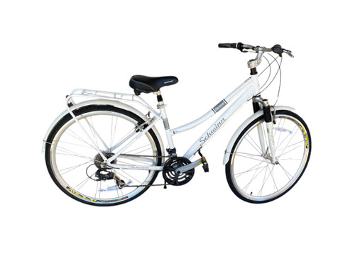 Vist Large View of Product Image Which is Used Schwinn DISCOVER CITY SRS Cruiser Bike Mens White 58-61cm - 23-24" - XXL Frame
