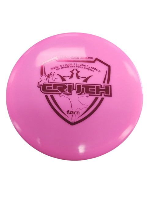 Vist Large View of Product Image Which is Used Dynamic Discs ERIC MCCABE TRUTH FUZION Disc Golf Mid Range Pink